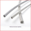 304 Acier inoxydable Invisible Anti-vol de protection de fil en acier net en acier enduit de corde acier