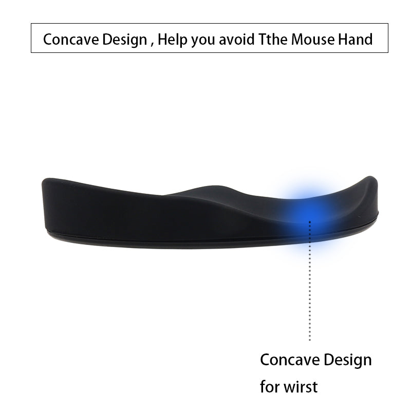 Mouse Ergonomic Wrist Rest Mouse Pads Silicon Gel Non-Slip Streamline Wrist Support M