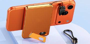 Banque d'alimentation de batterie externe en alliage d'aluminium magnétique ultra-mince