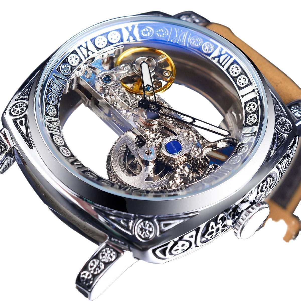 Montre mécanique haut de gamme Hollow