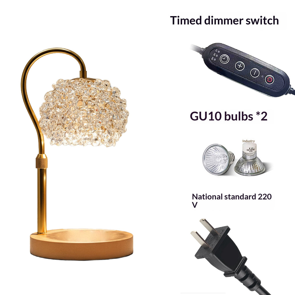 Lampe de cristal aromathérapie réglable adapté pour le salon et le lit dans le Bedro