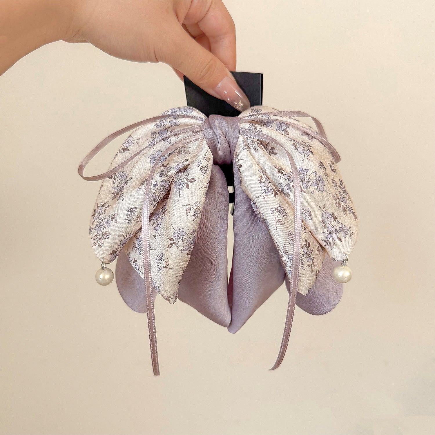 Ruban Bow cheveux Clip polyvalent doux et subtilement luxueux pour les femmes