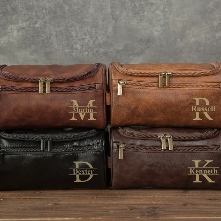 Cadeau d'anniversaire personnalisé de sac de voyage haut de gamme pour hommes