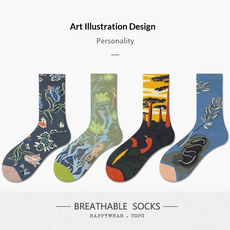 Chaussettes d'automne européennes et américaines