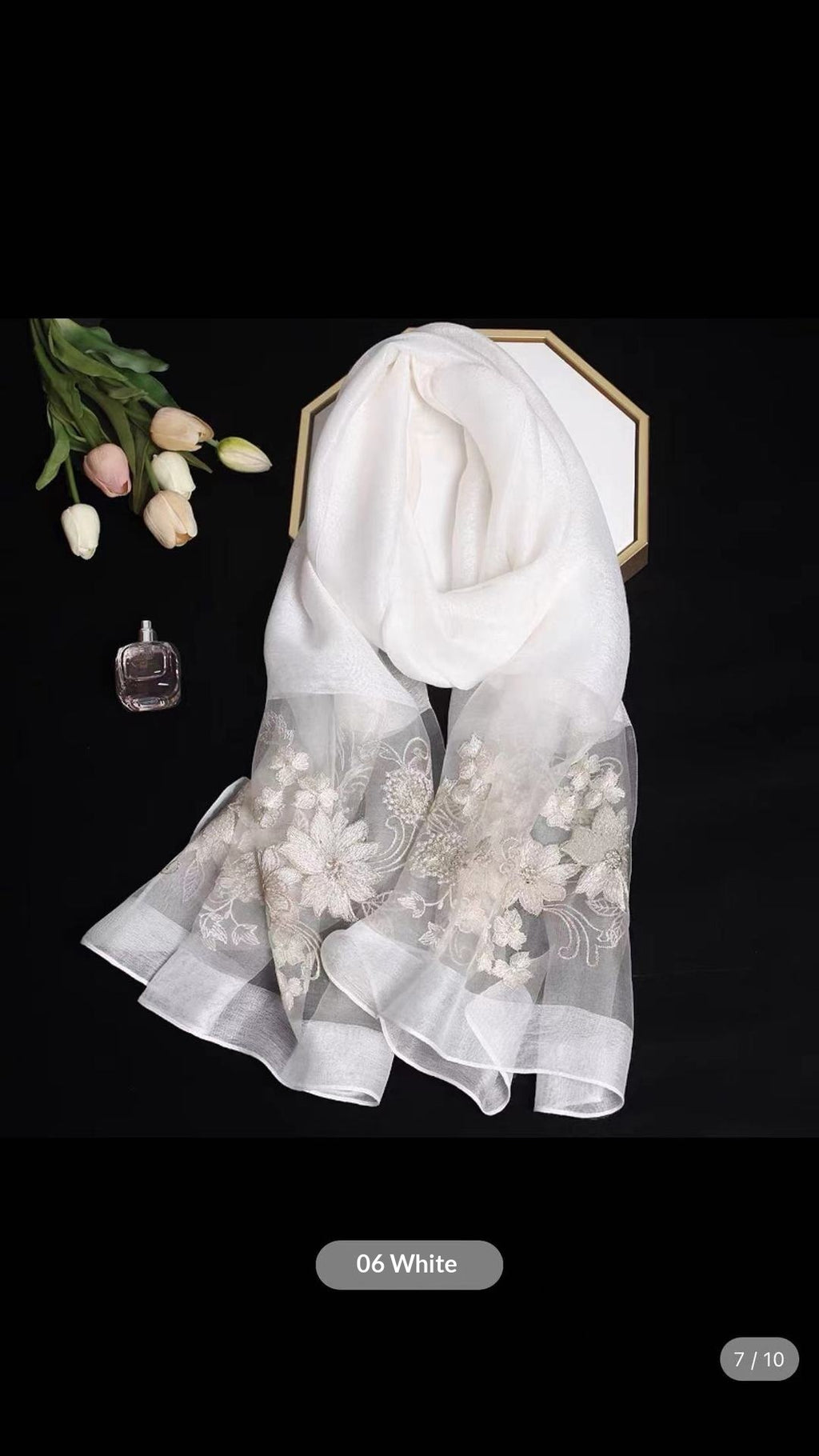 Soie et laine Cheongsam Châle longue écharpe