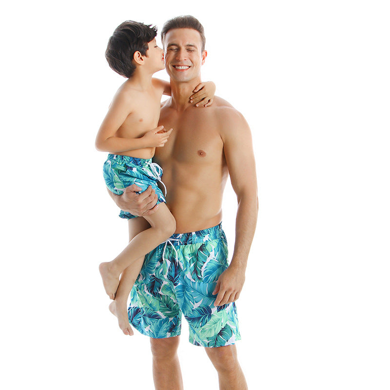 Style Parent Maillot de bain enfant Séchage rapide Pantalons de plage
