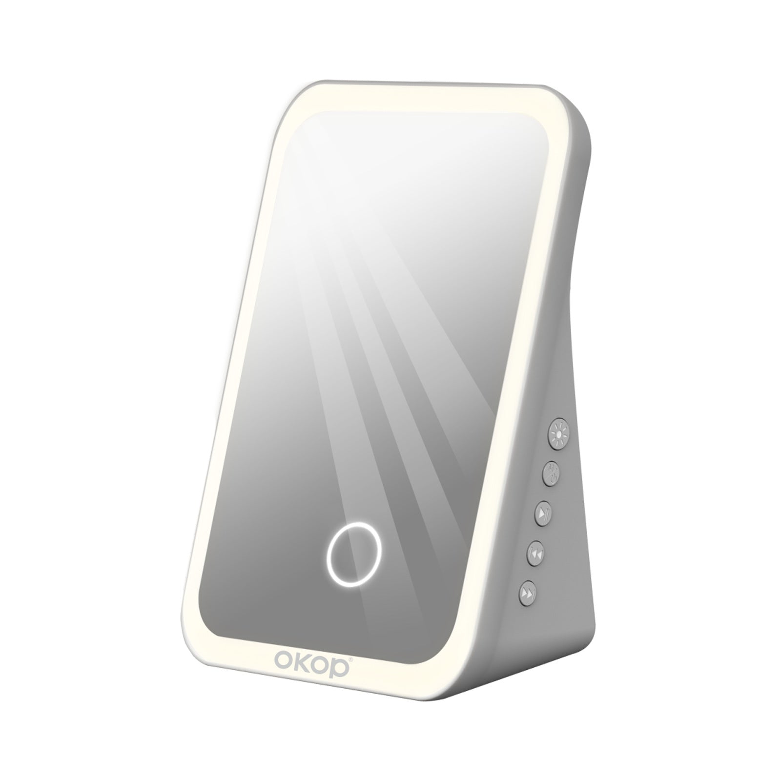 KP-863 Portable Bluetooth Haut-parleur Maquillage miroir avec Fill Light Compact Desktop HD miroir