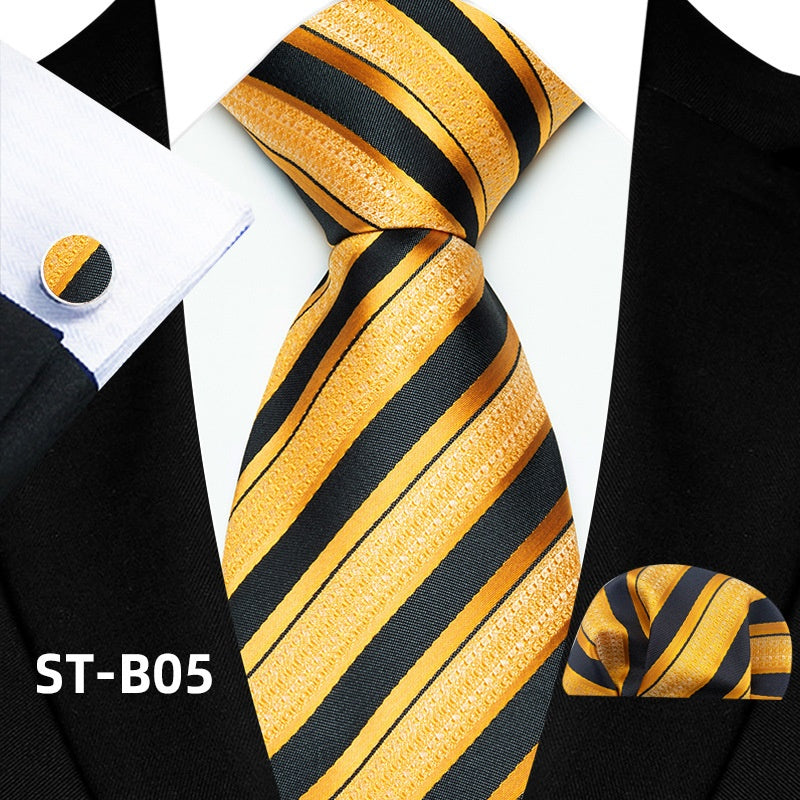 Business Hommes Tie formelle Set En stock Accessoires mode