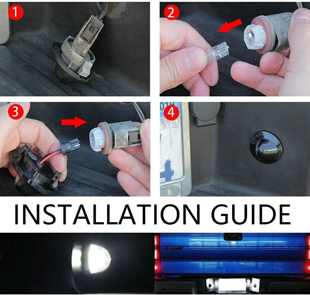 2x LED plaque d'immatriculation lampe d'étiquette de remplacement pour Ford F150 F250 F350