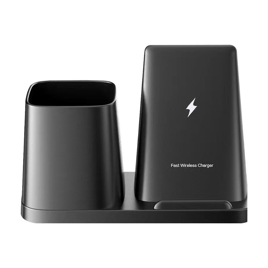 Organisateur de bureau créatif Porte stylo avec charge sans fil