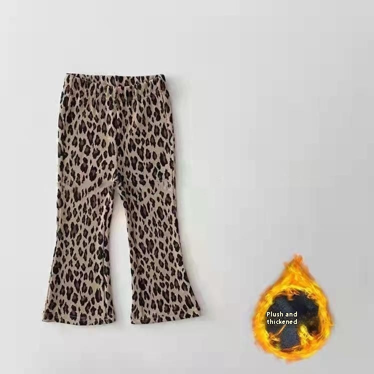 Pantalons de corne doublés de molleton pour filles