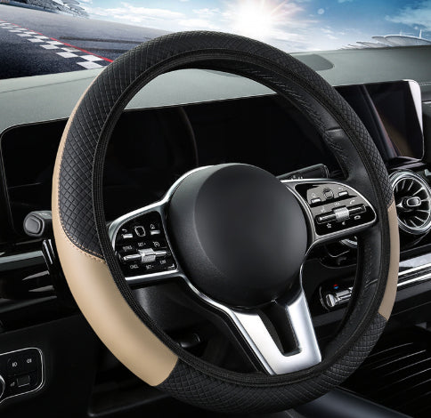 Couverture de volant de voiture cuir élastique sans vis