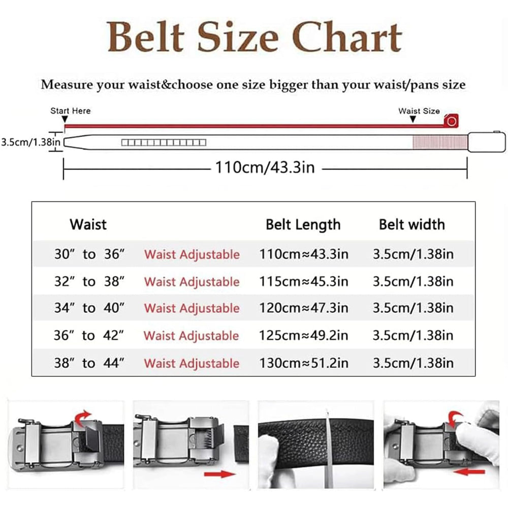 Ceinture garçon à cliquet avec fermeture à snap réglable pour usage occasionnel et formel
