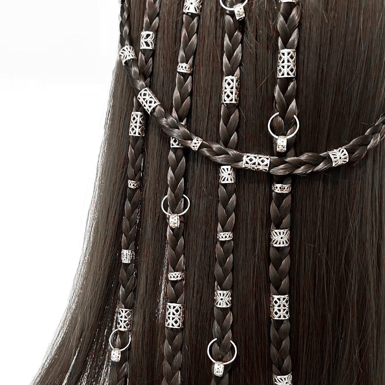 Clip femme mode métal cercle tendance queue de cheval