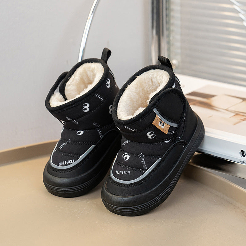 Bottes de coton chaudes antidérapantes imperméables pour enfants