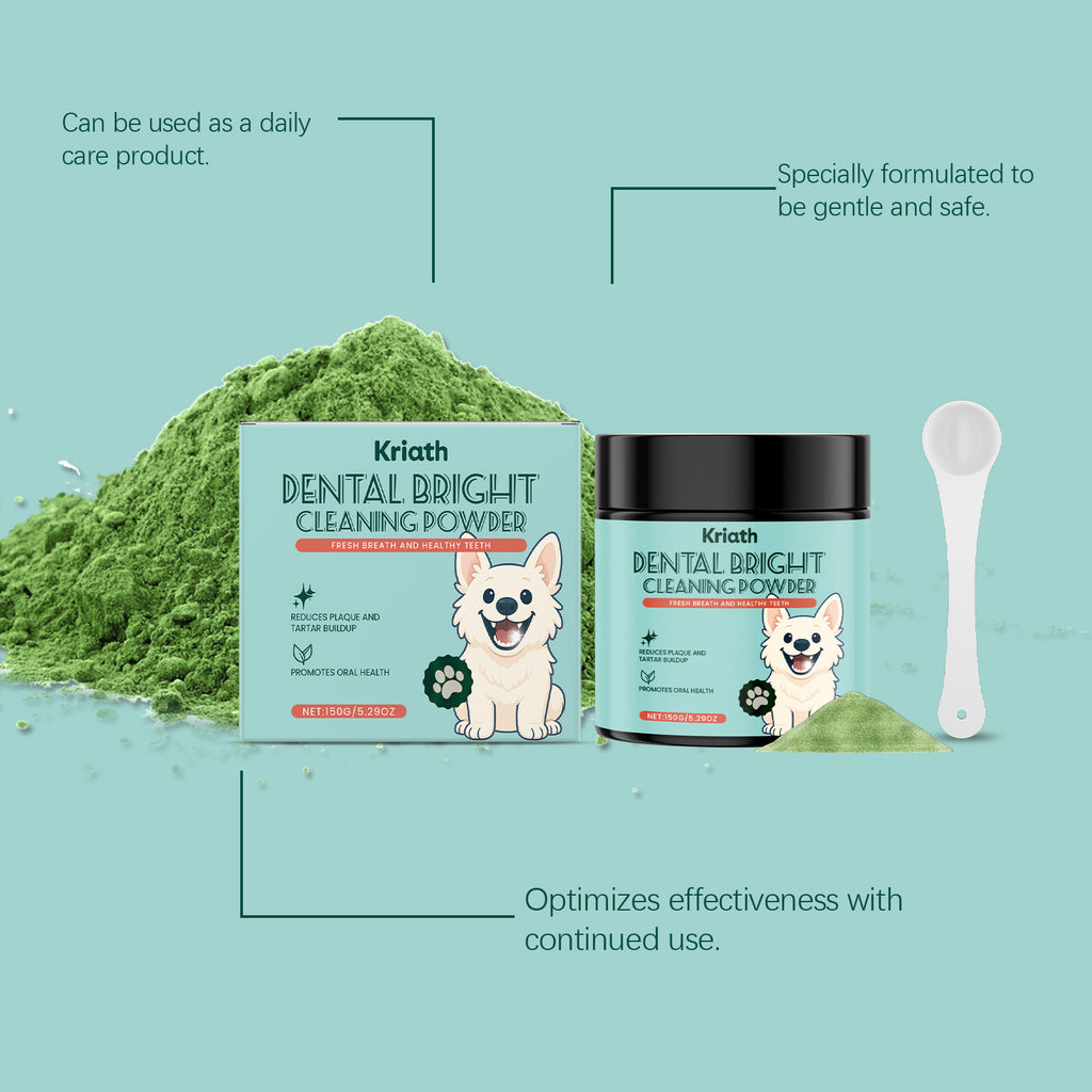 Poudre de nettoyage de dents de chien
