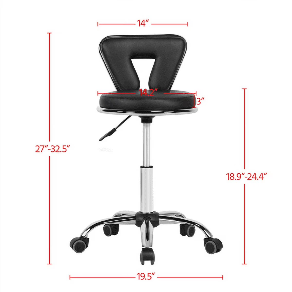 Tabouret rotatif et réglable en hauteur avec jambes