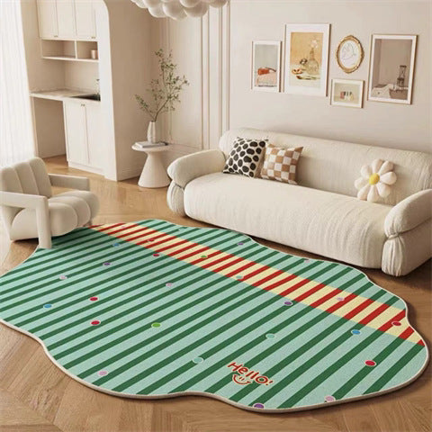 Rug Mat côté de lit à usage de maison crème style tapis de sol