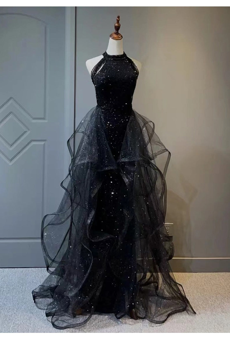 Robe de soirée noire pour femmes