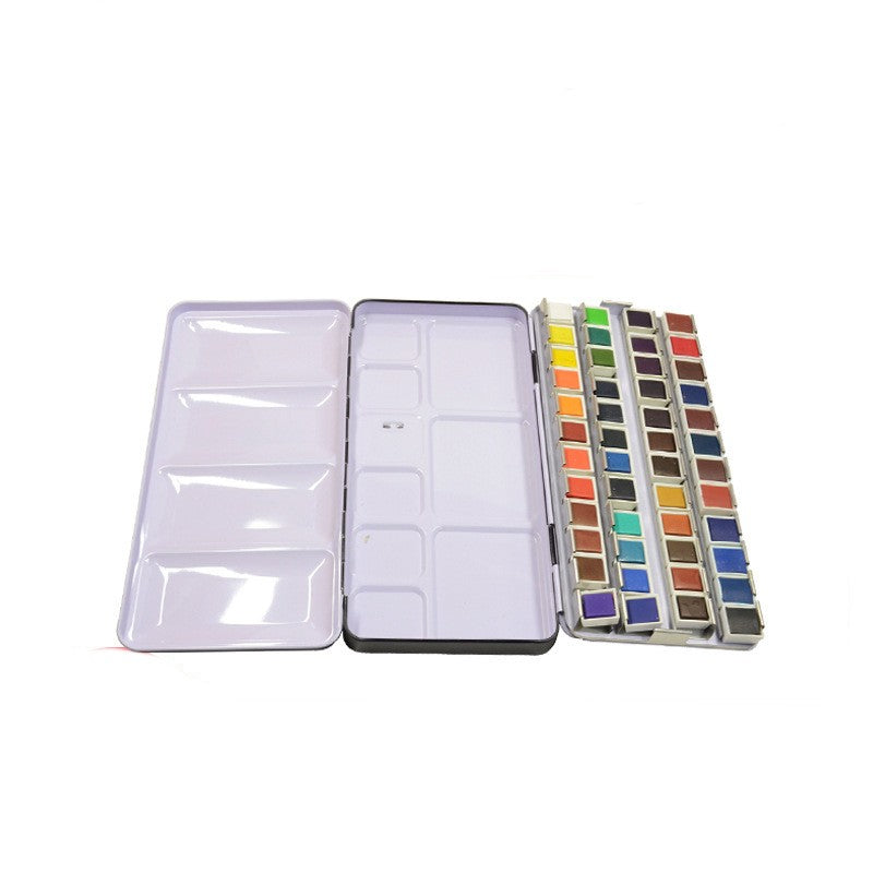 Peinture de pigment de boîte de fer à l'aquarelle solide