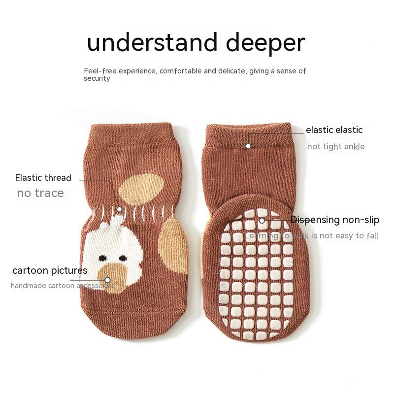 Bébé Automne et hiver Colle antidérapante Fond Chaussettes antidérapantes Tube Chaussettes