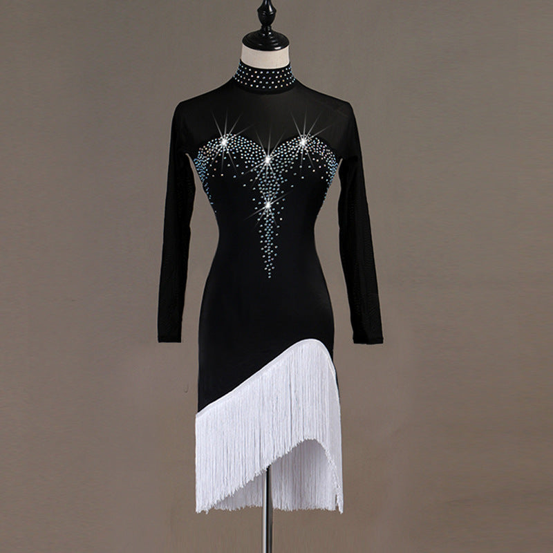 OCTLQ105 Latine femme porter Samba concours robes de danse