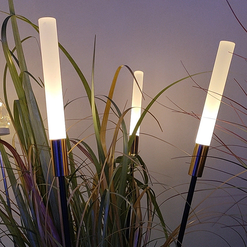 Lampe de pelouse extérieure solaire rose