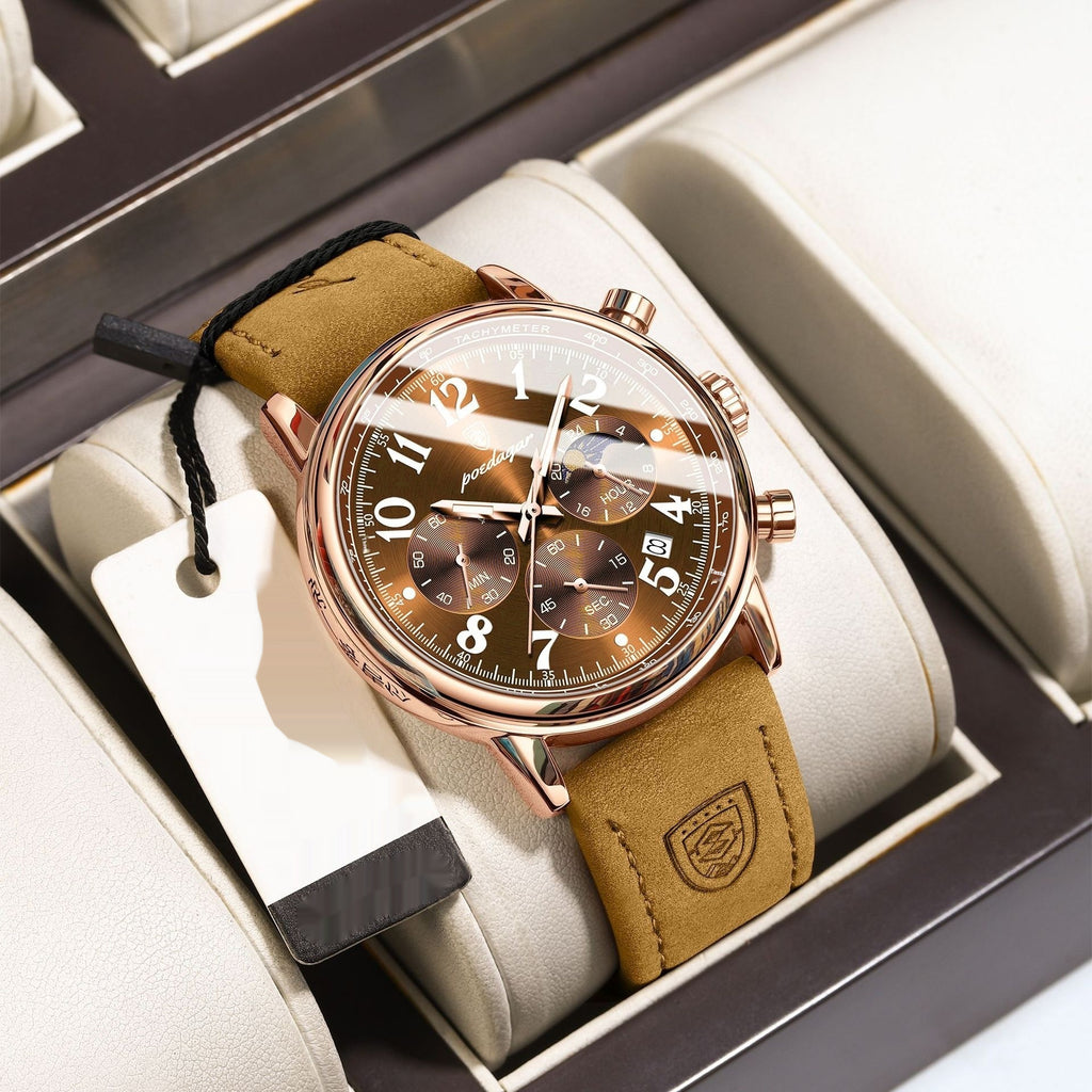Multifonctionnelle Montre Quartz Lumineux Homme