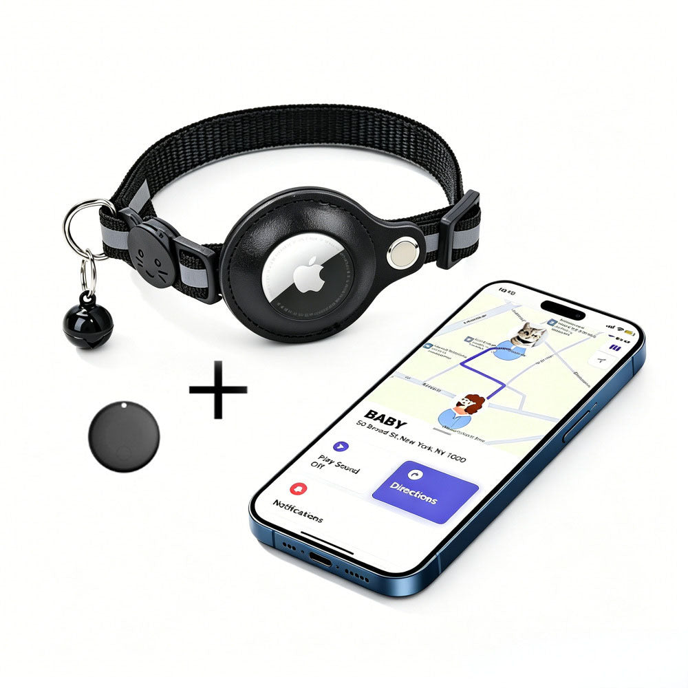 Navires Le collier GPS Cat du même jour compatible avec AirTag