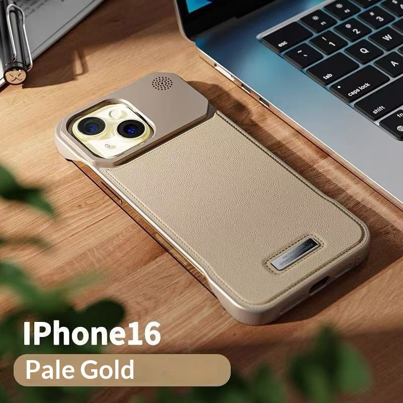 Boîtier de téléphone sans lunette métallique Aromathérapie magnétique