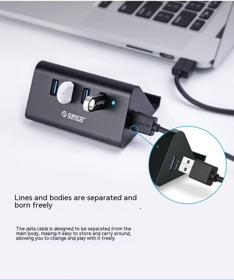 Déconcentrateur USB Support haute vitesse Multi-interface Hub externe