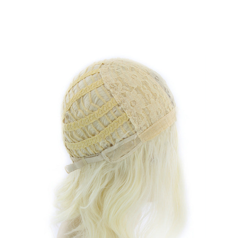 Long cheveux moyen Platinum Faits saillants Brun Gradient teint Cheveux chimiques fibre