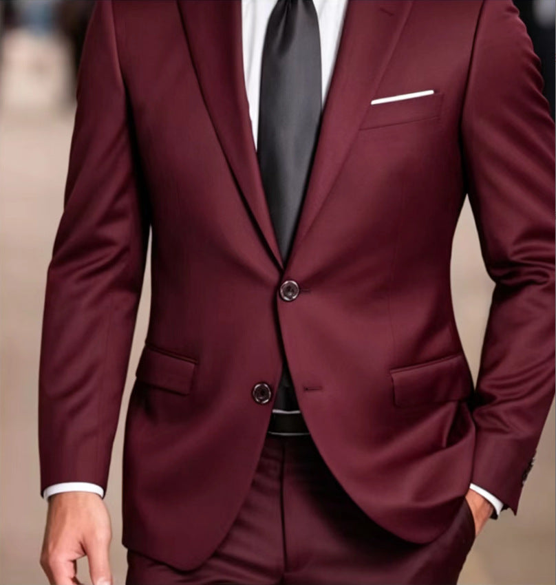 Veste de soirée Slim-fit de couleur unie