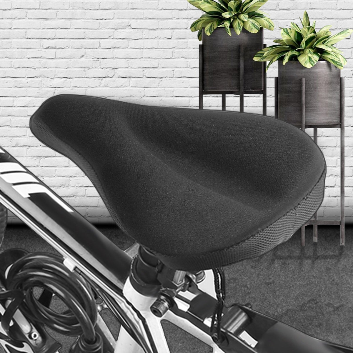 1Pc Non-slip Comfortable Bicycle Seat Cover Padded Bike Wear-Resistant Soft Cover