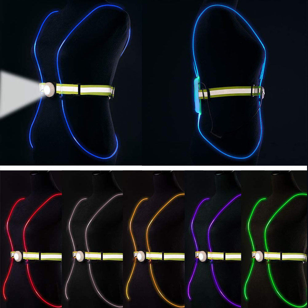 Sécurité Veste Avertissement Bicycle Light