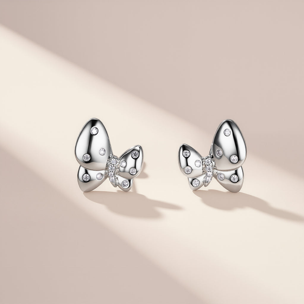 S925 Boucles d'oreilles Sterling Silver Sterfly Stud