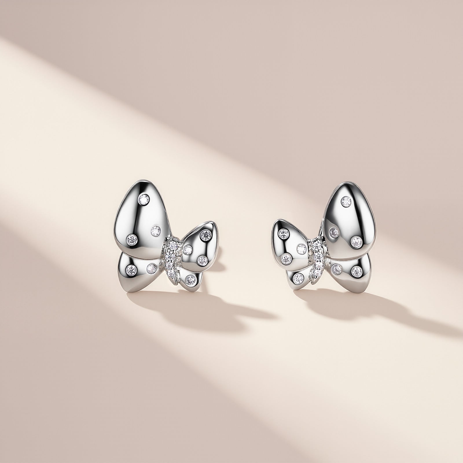 S925 Boucles d'oreilles Sterling Silver Sterfly Stud