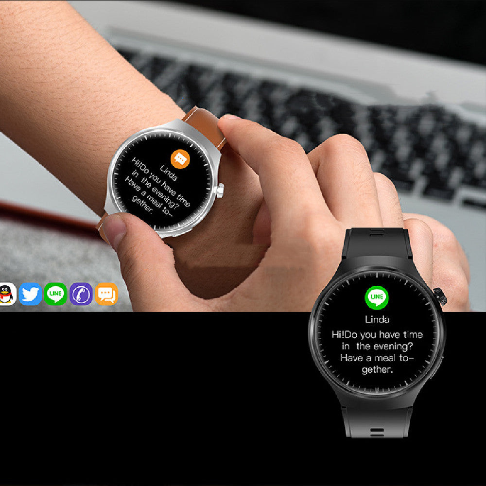 Grand jeu de montres rondes avec 7 paillettes de charge sans fil