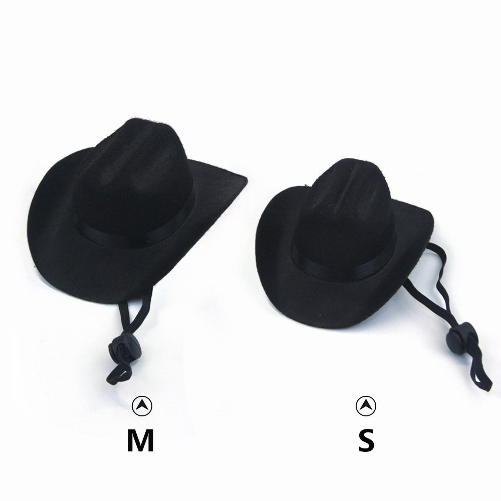 Petit chapeau de chien de cowboy pour chats chiens fête costume accessoires photo
