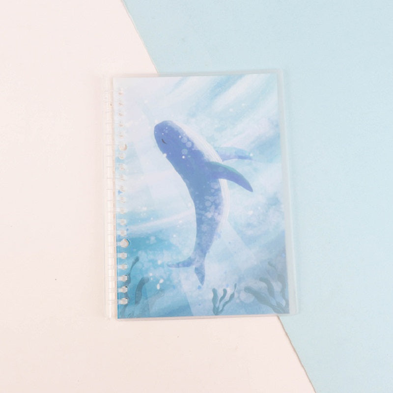 Ledger à main ensemble mignon feuille libre carnet pour les enfants étudiants