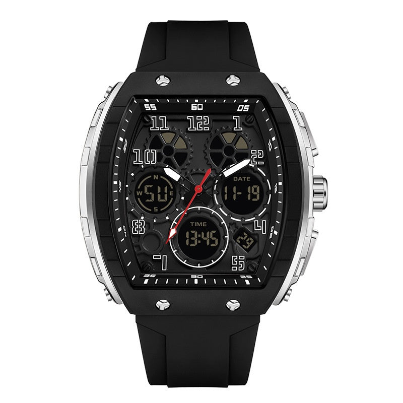 Montre électronique de mode multifonctionnelle numérique masculine