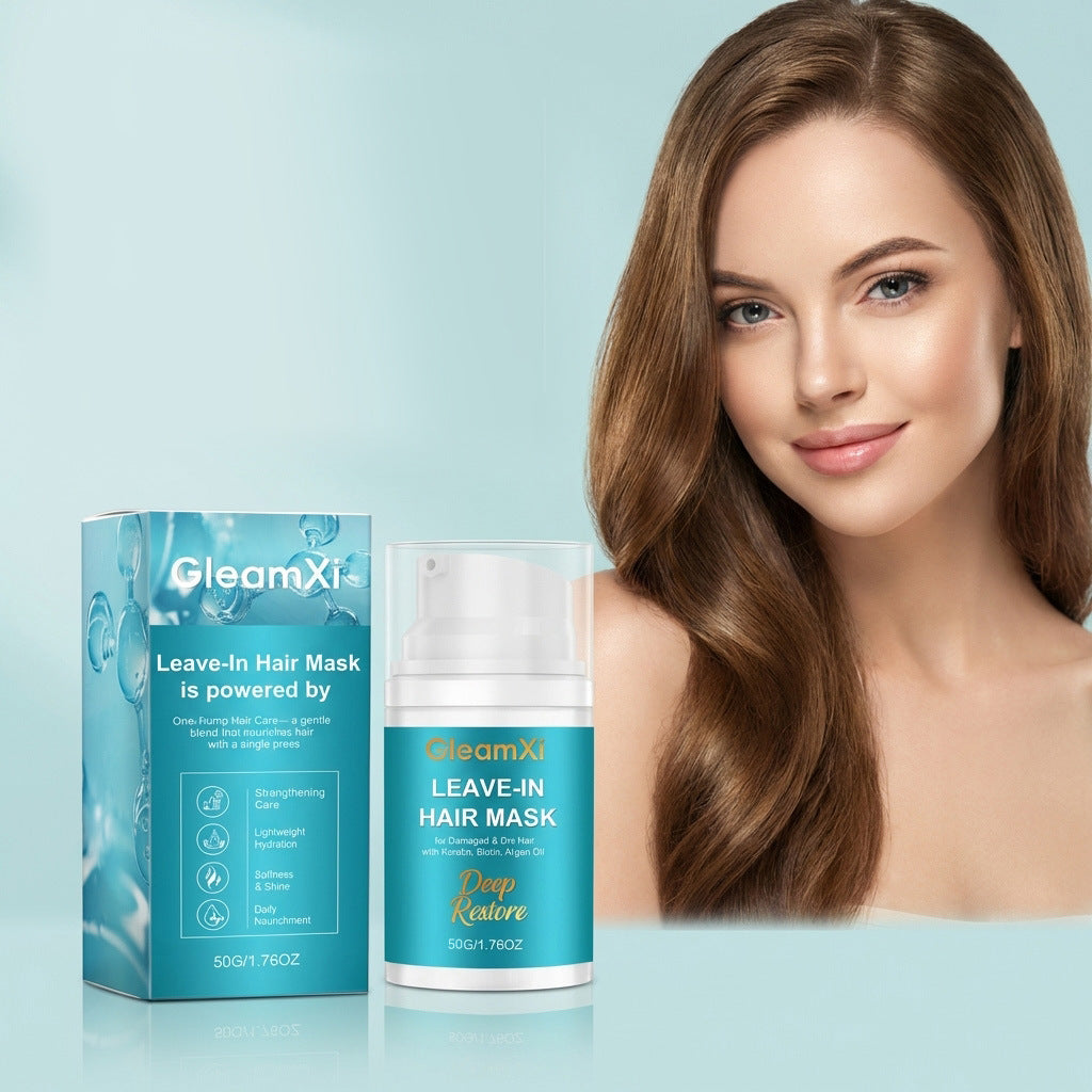Gleamxi Keratin Leave-In Hair Masque Soin pour cheveux friscents