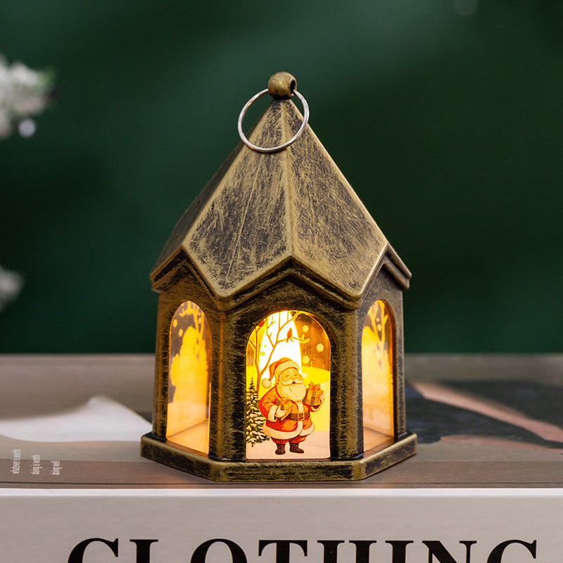 Décorations de Noël Cadeau lumineux pour enfants Retro Nuit Lumière Pendentif arbre de Noël ou