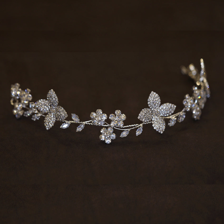 Tête de bande de cheveux Zircon cristal