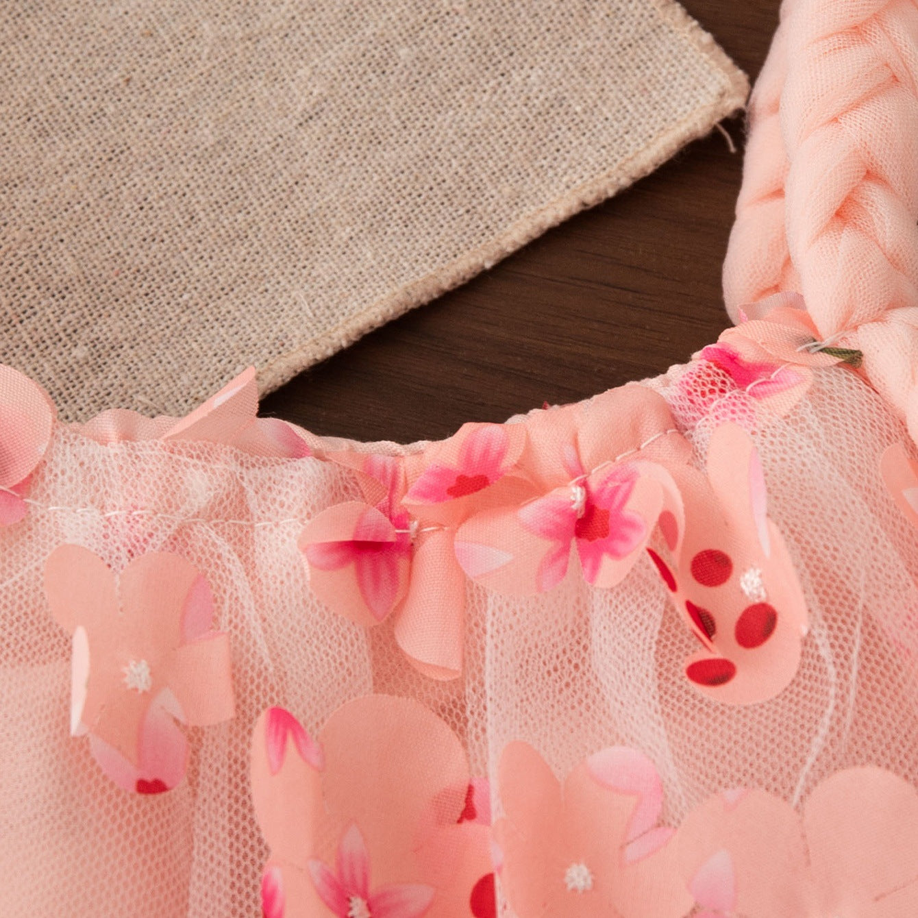 Robe de petite fille sans ceinture Robe de style princesse