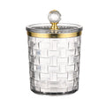Cup-cristal de stockage Cosmétiques modèle transparent gris-ps-8.5*7.3cm-1 pièce