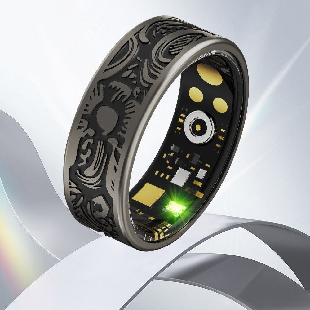 Retro Style Smart Anneau Fréquence cardiaque et pression artérielle