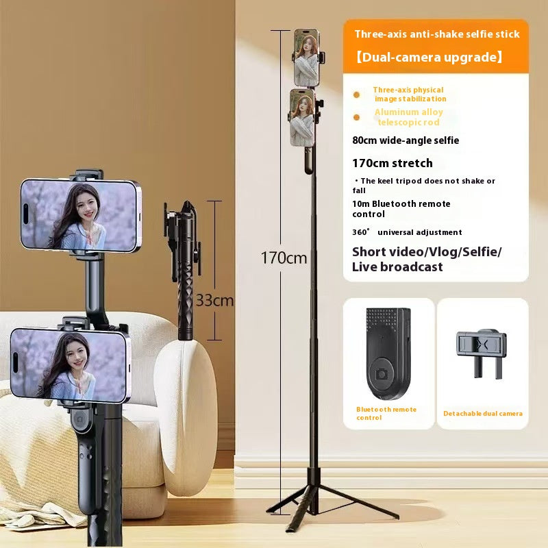 Téléphone portable Bluetooth Selfie Stick Stabilizer Sol Stand