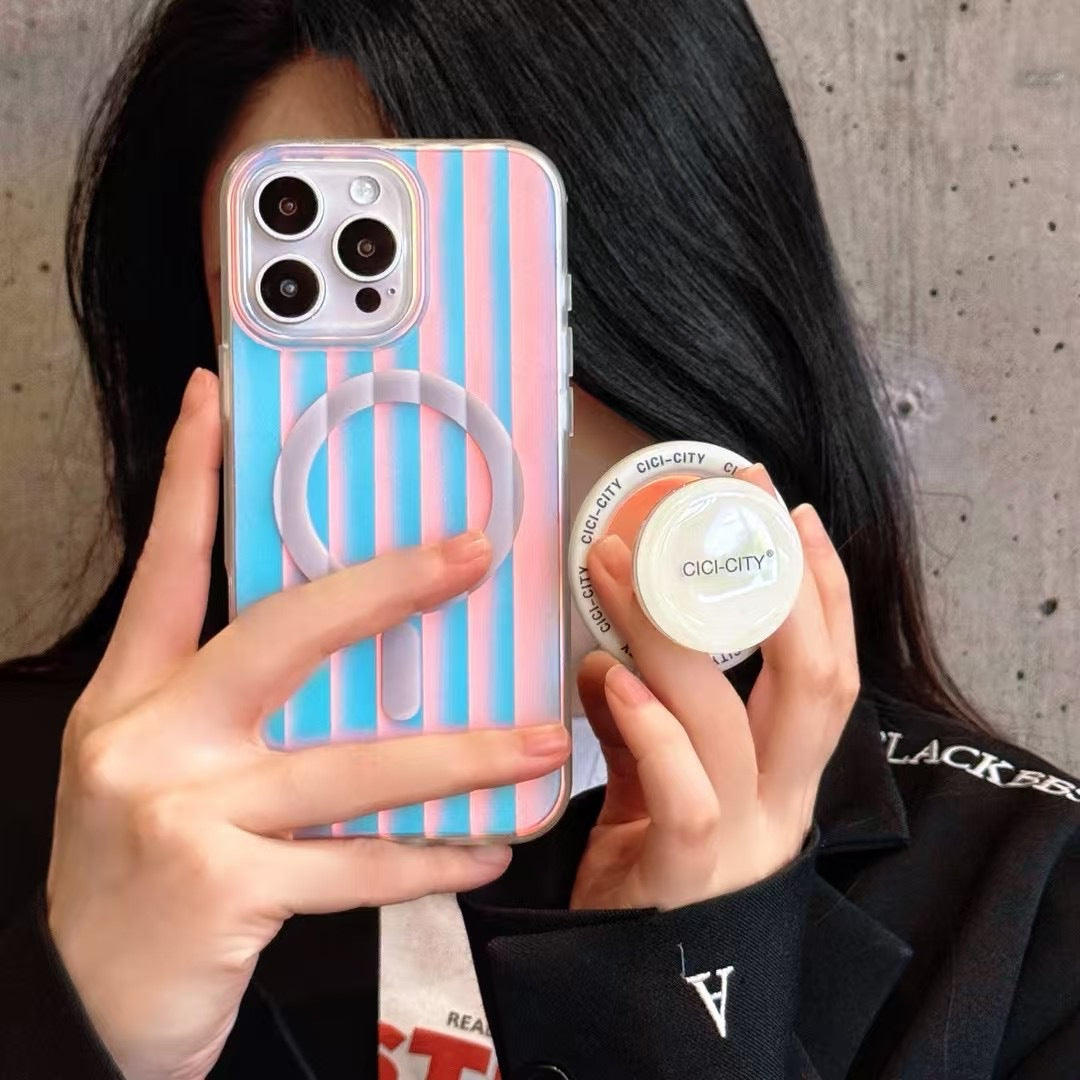 Été Dopamine Aurora Support magnétique de snap Case de téléphone mobile