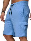Short de sport homme de plus de taille Multi-pocket Short de fitness Pantalon sport casual